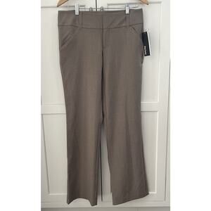 Daisy Fuentes Pants Womens Size 6 Grey Straight Leg Mid Rise 32x32 NWT